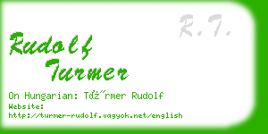 rudolf turmer business card